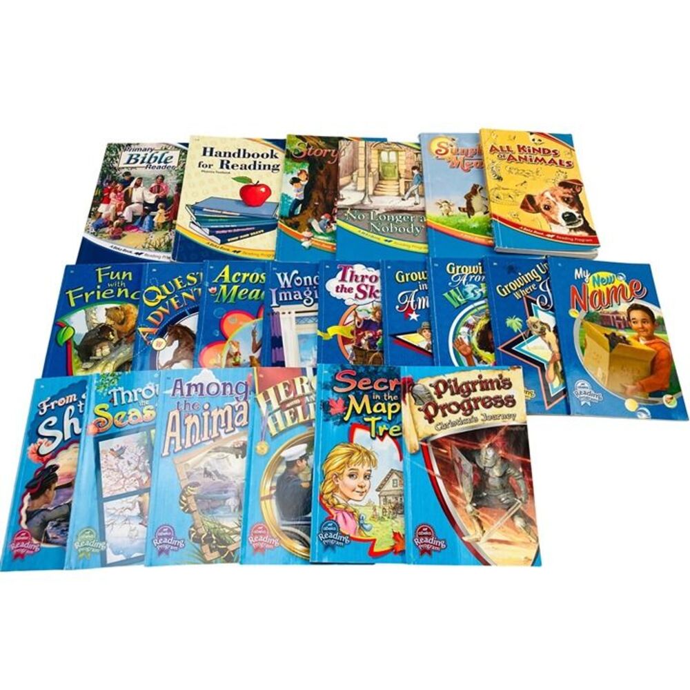 Abeka Reading Program 2nd & 3rd Grade Readers Lot of 21 Books Homeschool
